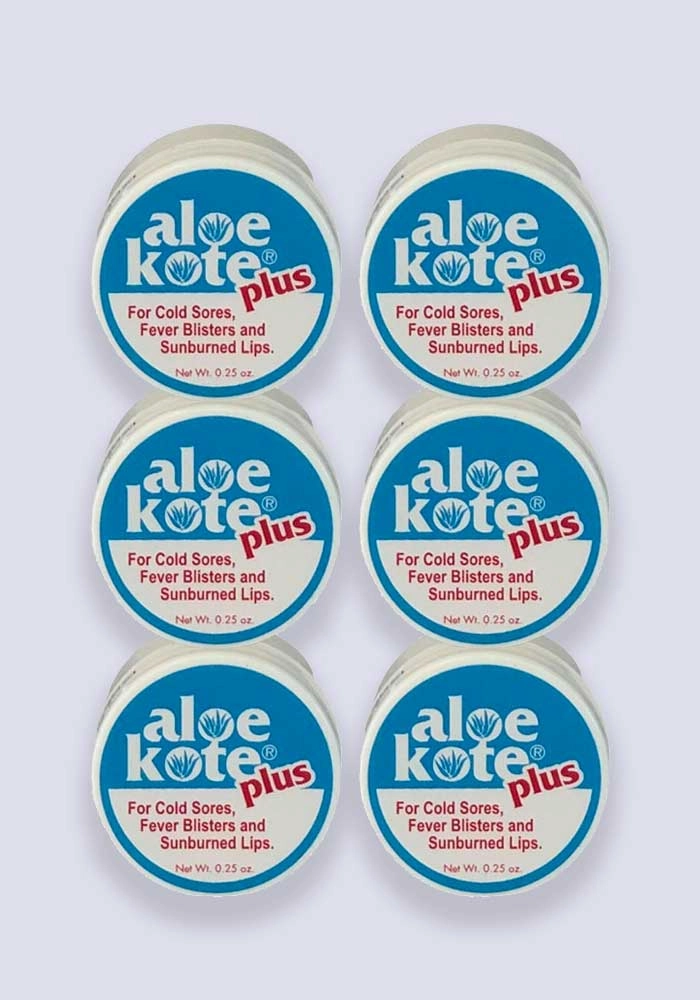 Aloe Kote Plus Medicated Lip Balm - 6 Pack