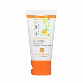 Andalou Naturals Argan Oil & Shea Moisture Rich Shampoo 50ml - Travel Size