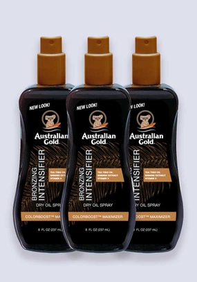 Australian Gold Bronzing Intensifier Dry Oil Spray 237ml - 3 Pack Saver
