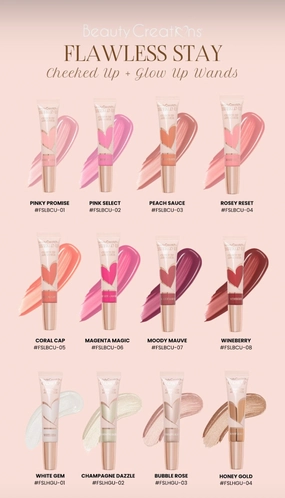 BEAUTY CREATIONS- FLAWLESS STAY LIQUID WANDS (LIQUID BLUSH   HIGHLIGHT)