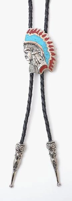 BT-267 Indian Chief Bolo Tie