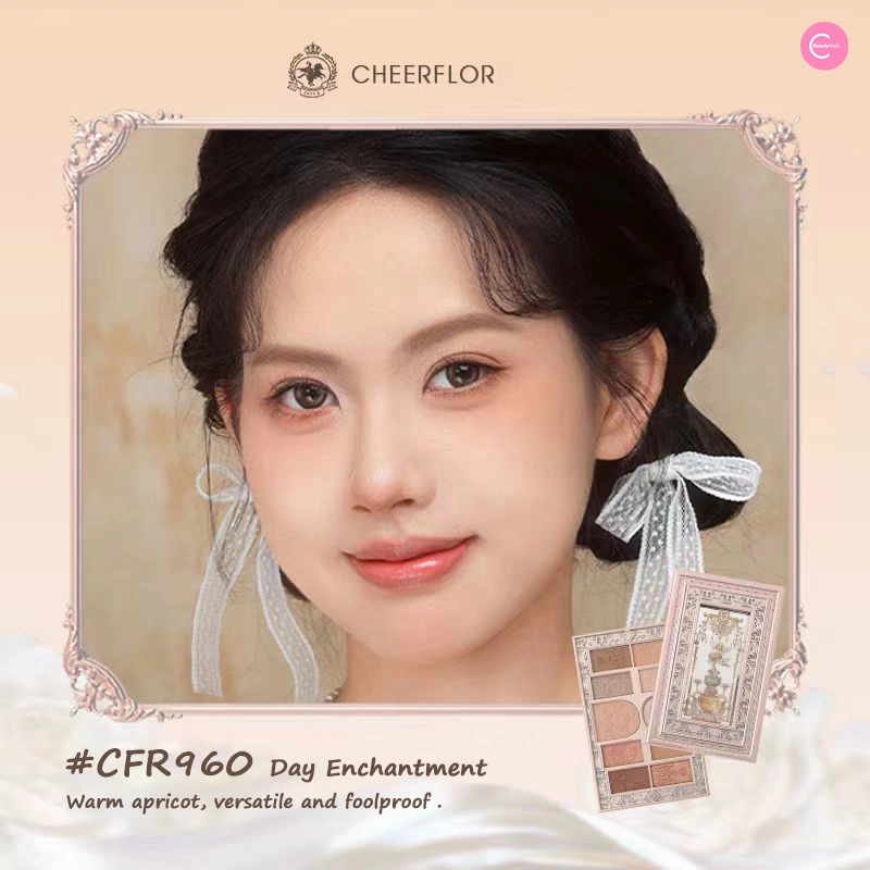 CHEERFLOR Love & Romantic Ten-Color Framed Eyeshadow Palette