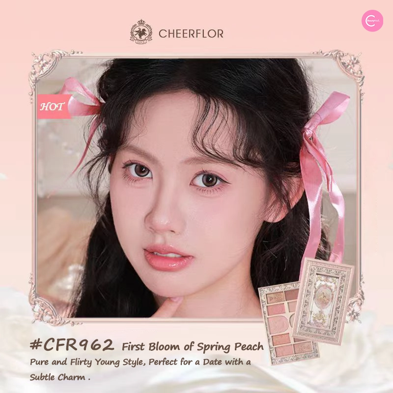CHEERFLOR Love & Romantic Ten-Color Framed Eyeshadow Palette