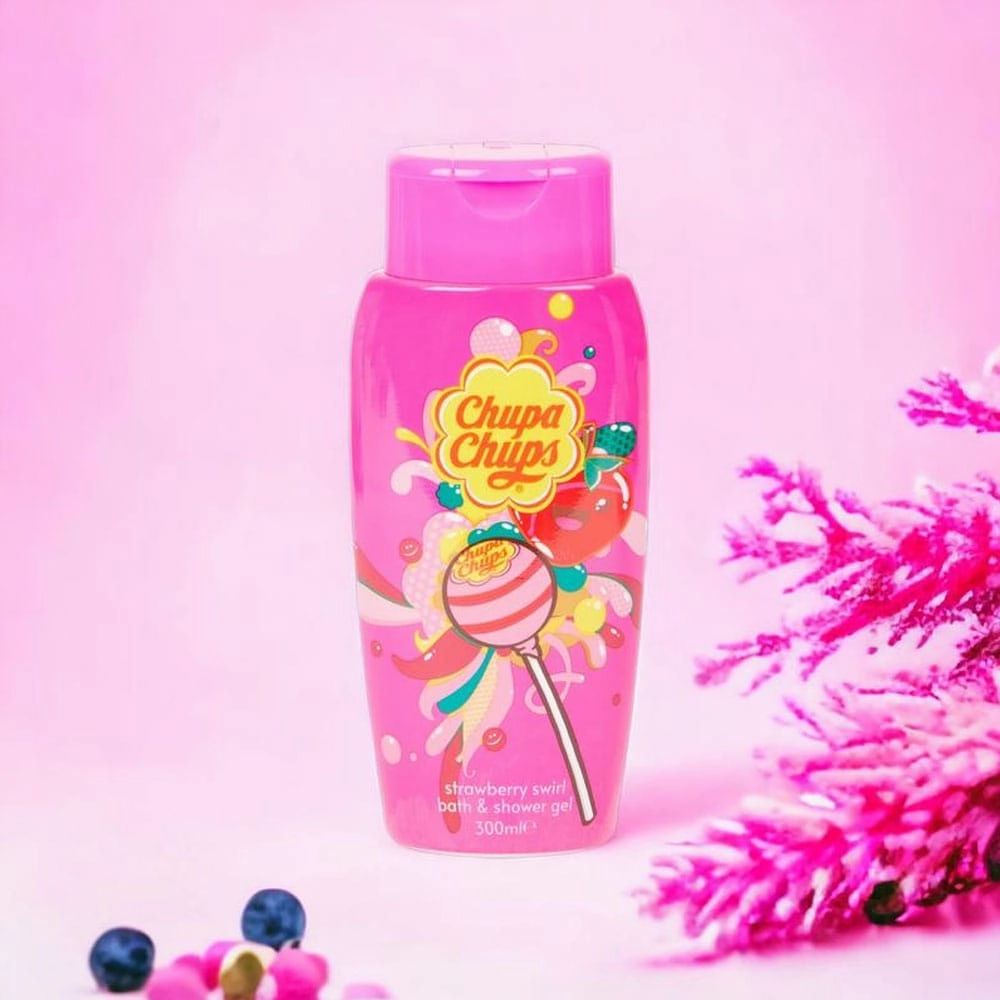Chupa Chups Bath & Shower Gel Strawberry Swirl 300ml