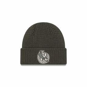 Collingwood Magpies AFL Supporter Dusty Charcoal Beanie