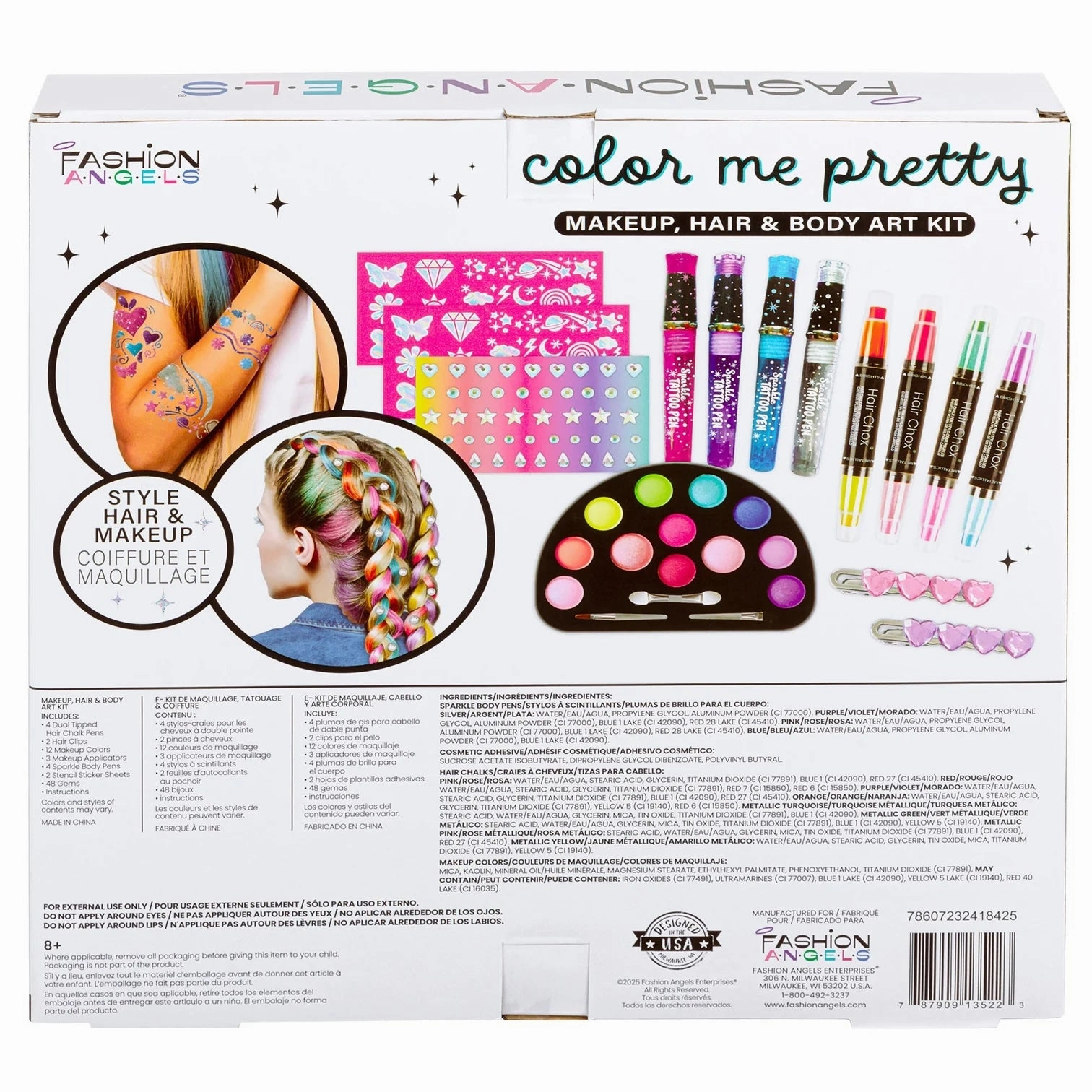 Color Me Pretty - Make Up, Hair & Body Art Kit
