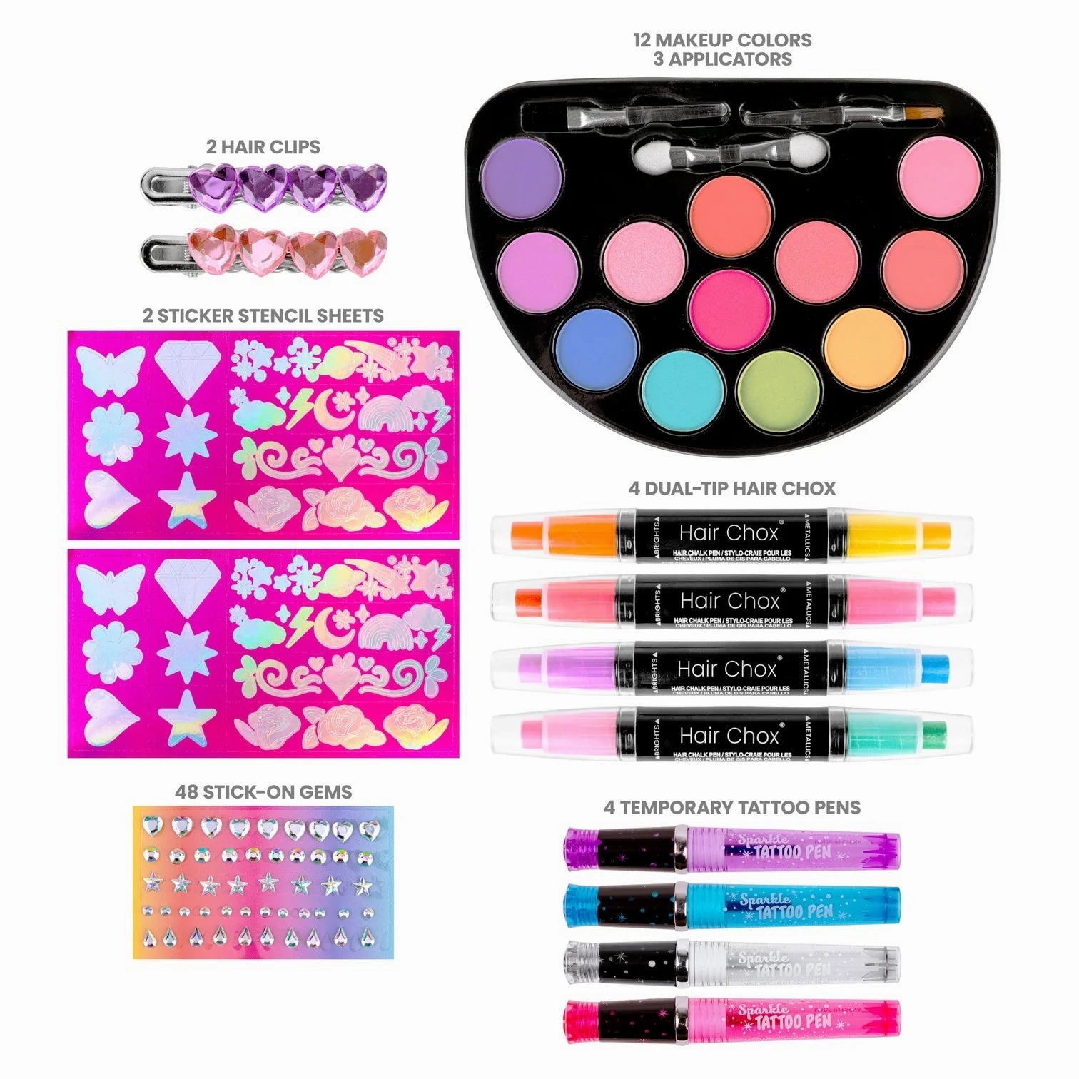 Color Me Pretty - Make Up, Hair & Body Art Kit