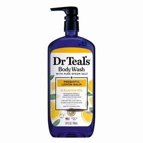 Dr. Teal's Prebiotic Lemon Balm & Essential Oils Body Wash with Pure Epsom Salt - 24oz