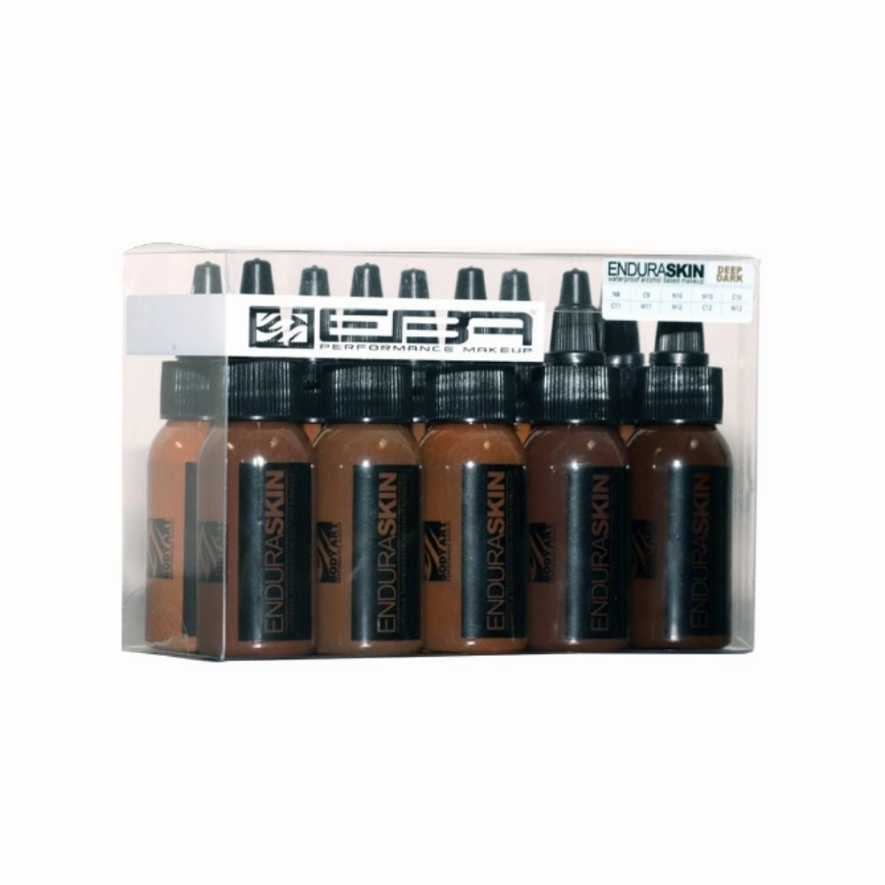 European Body Art Endura 1oz 10 Pack Deep Dark Kit