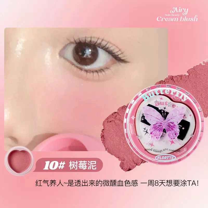 Flortte Butterfly Airy Meladerm Style Blush Cream 6g