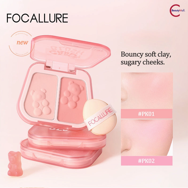 FOCALLURE Dual-Color Blush Mud