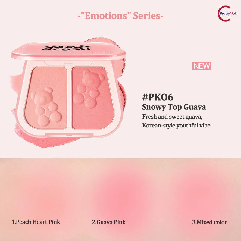 FOCALLURE Dual-Color Blush Mud