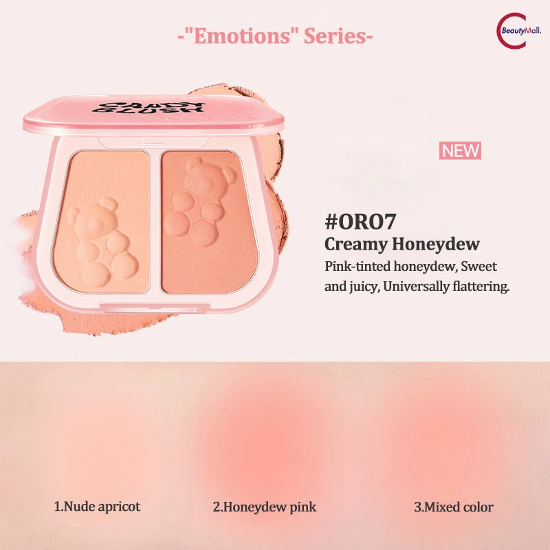 FOCALLURE Dual-Color Blush Mud