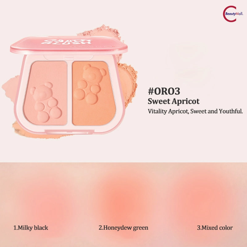 FOCALLURE Dual-Color Blush Mud