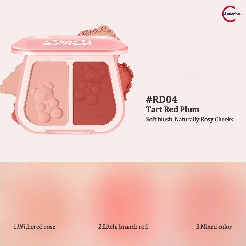 FOCALLURE Dual-Color Blush Mud