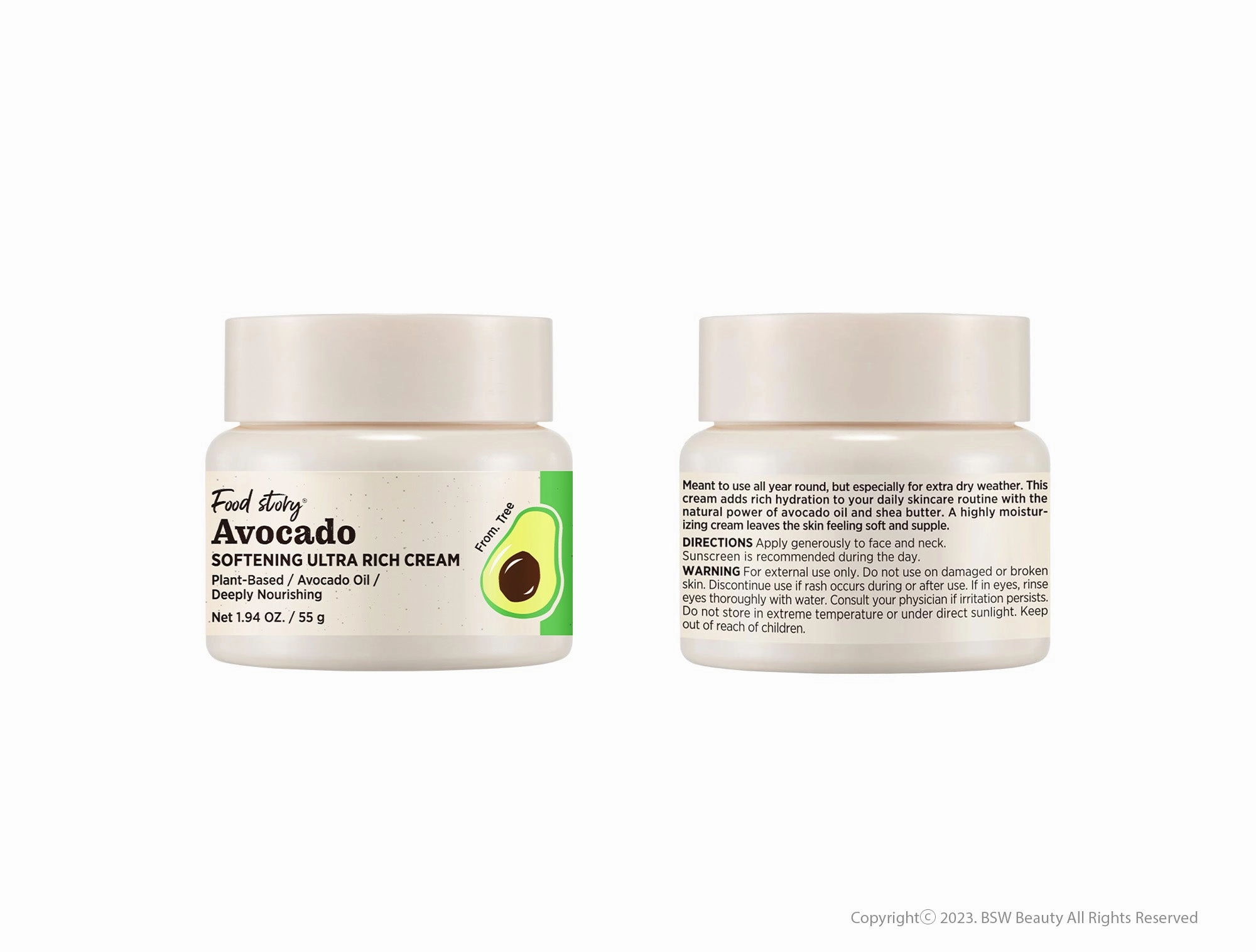 FOOD STORY AVOCADO SOFTENING ULTRA RICH CREAM 1.94 OZ. / 55 g