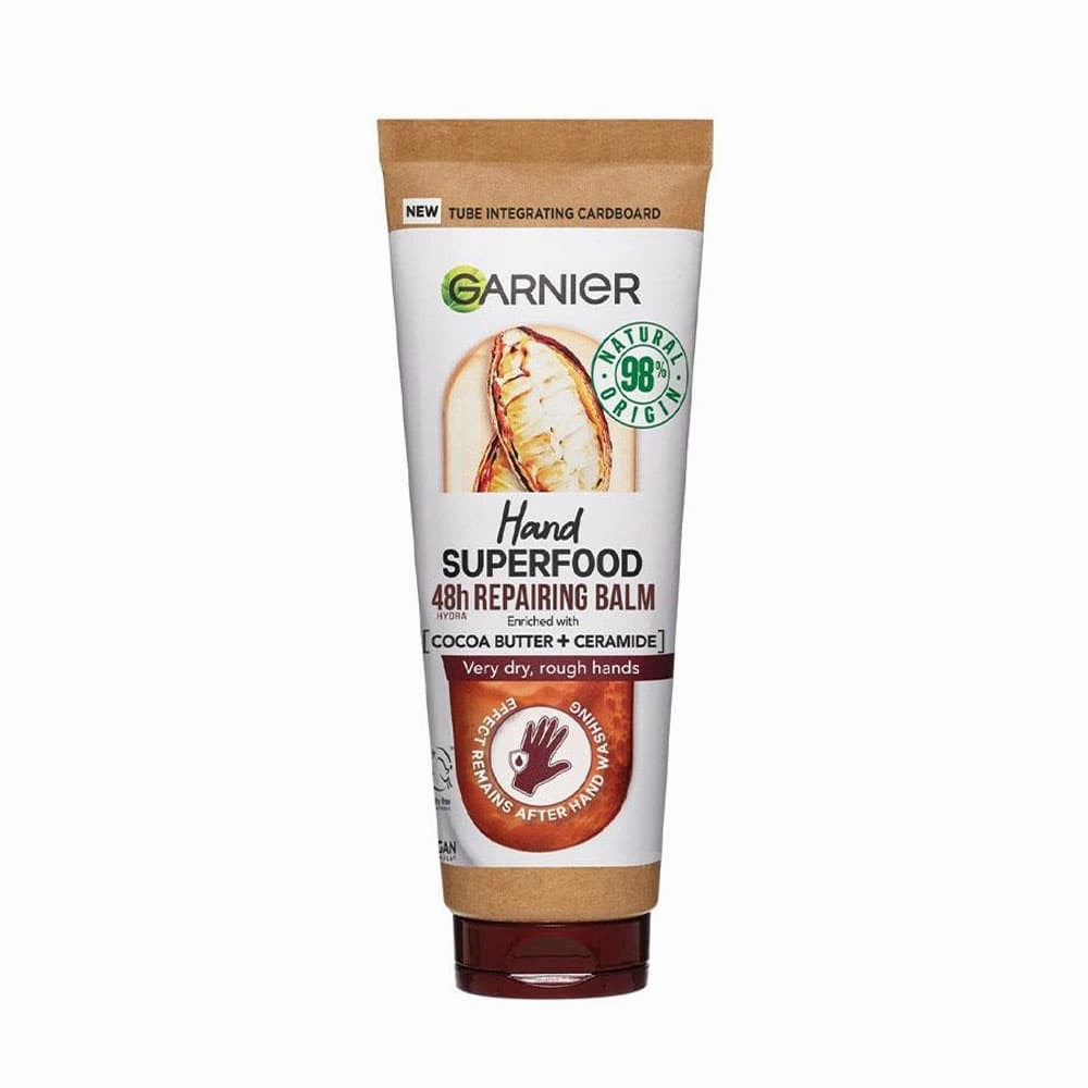 Garnier Hand Super Food Cocoa Ceramide 48hr Repairing Balm 75ml