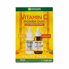Garnier Vitamin C Power Duo Day Brightening Serum 30ml & Anti Dullness Night Serum 30ml