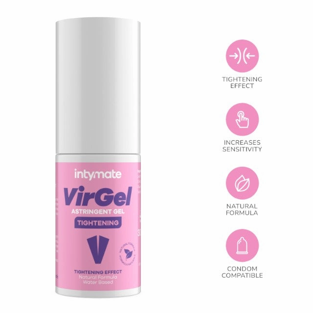 Gel intim INTYMATE VirGel Tightening. pentru strâmtarea vaginului și lubrifiere. formulă naturală. 30 ml