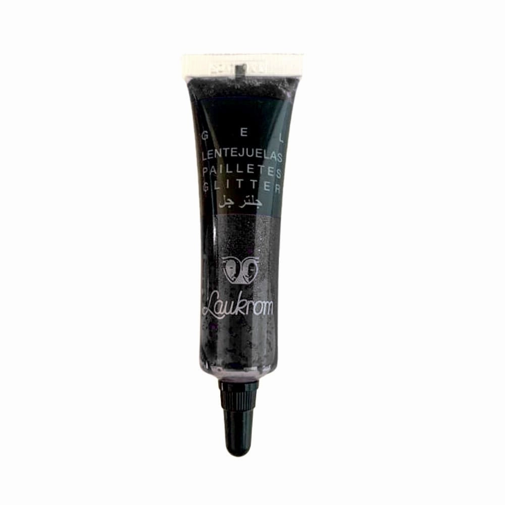 Laukrom Glitter Gel Negro 15ml