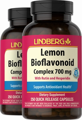 Lemon Bioflavonoid Complex, 700 mg, 250 Quick Release Capsules, 2  Bottles