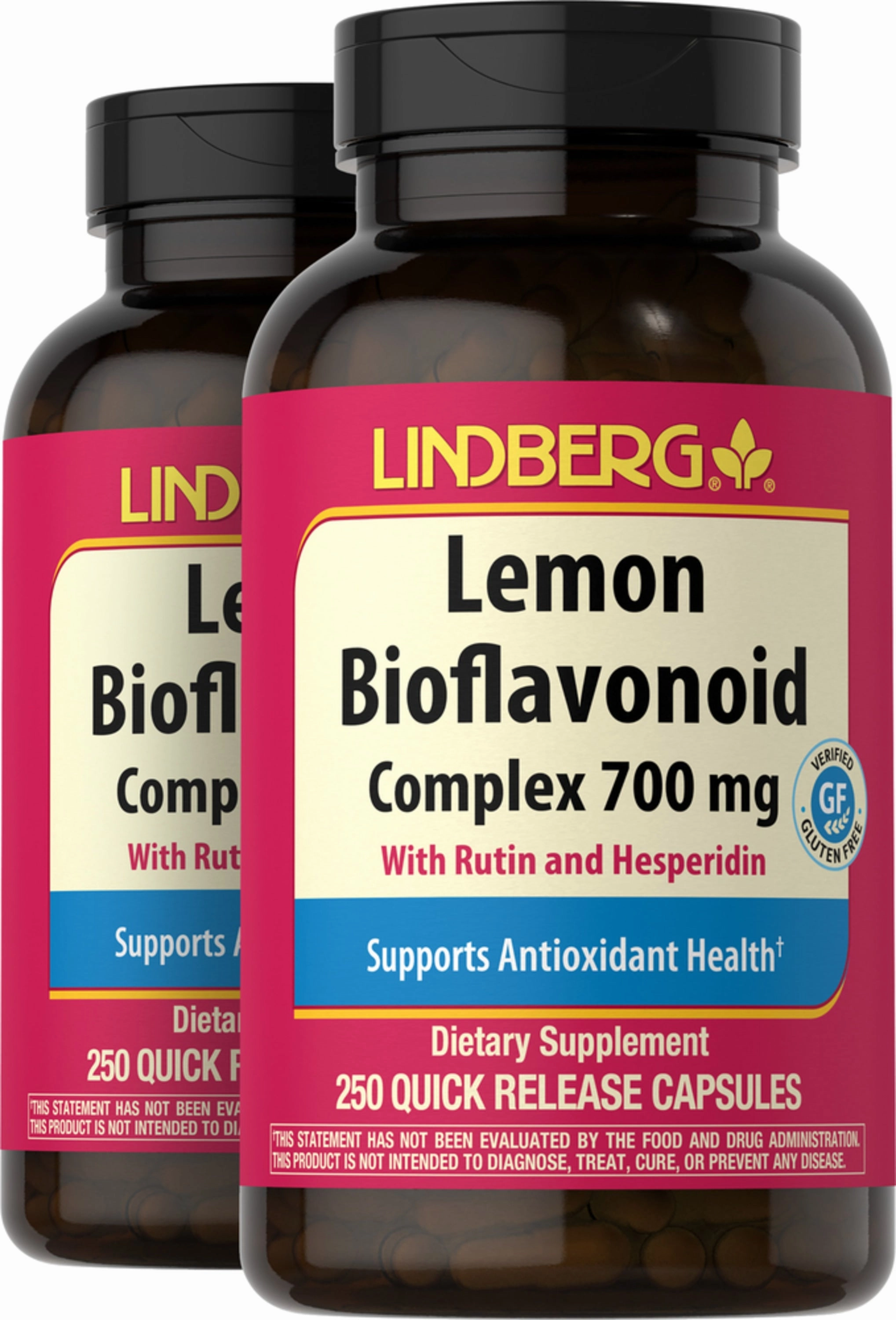 Lemon Bioflavonoid Complex, 700 mg, 250 Quick Release Capsules, 2  Bottles