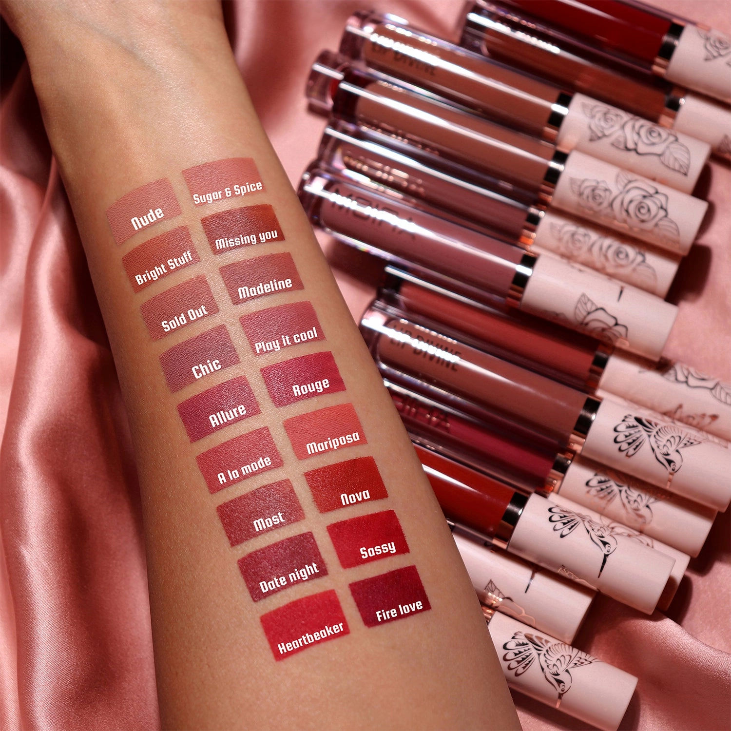 Lip Divine Liquid Lipstick (008, Play it Cool)