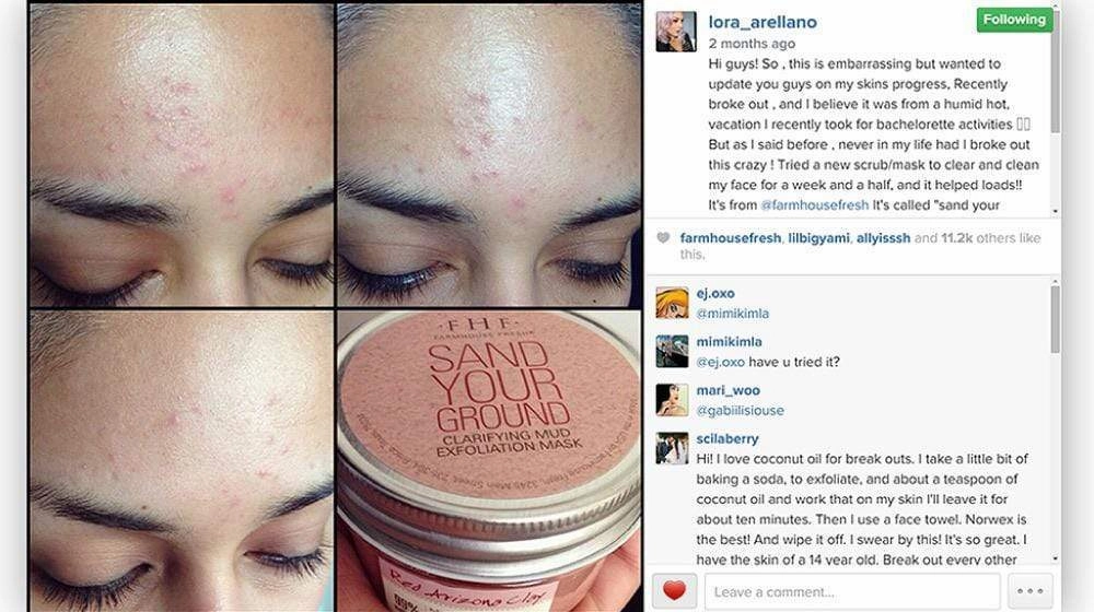LIVE - FarmHouse Fresh Sanded Ground Clarifying Mud Exfoliation Mask