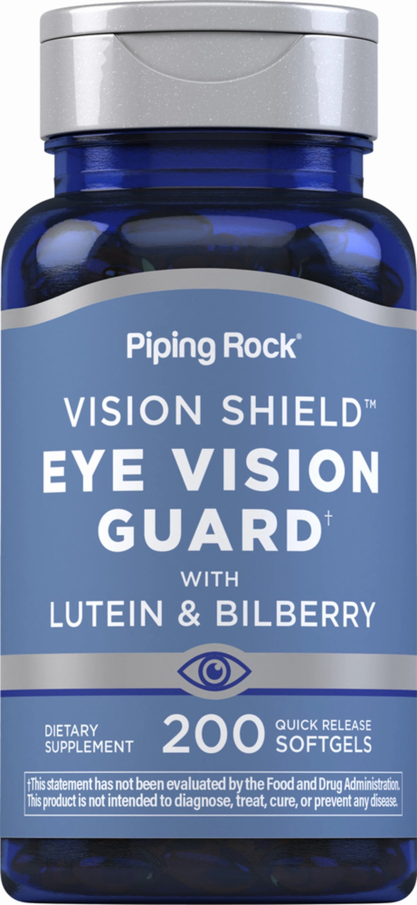 Lutein Bilberry Eye Vision Guard   Zeaxanthin, 200 Quick Release Softgels
