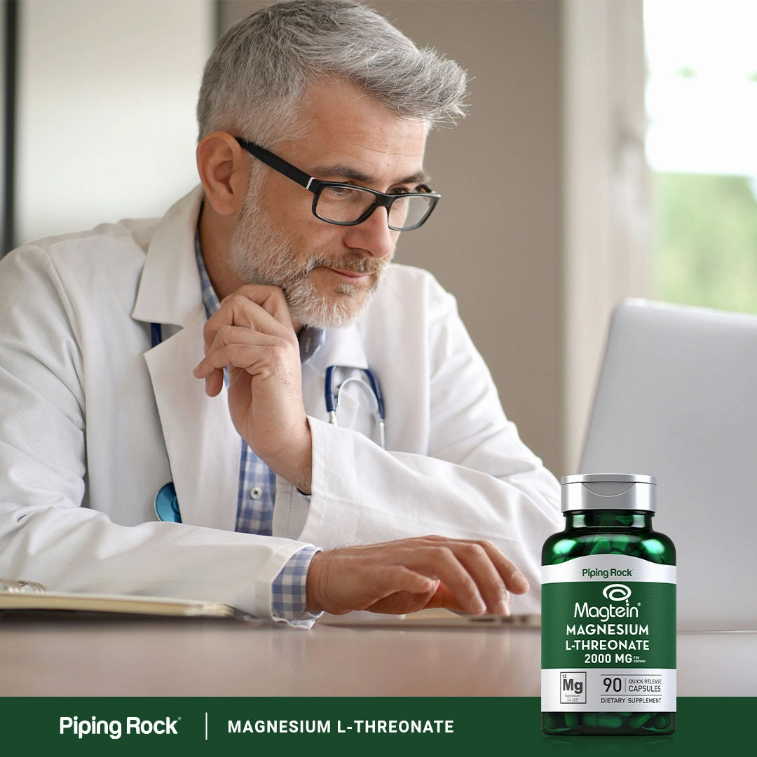 Magnesium L-Threonate  Magtein, 90 Quick Release Capsules