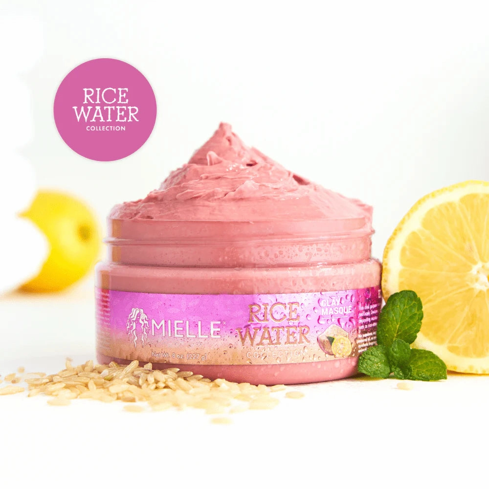Mielle Organics Rice Water & Aloe Vera Clay Masque - 8 oz