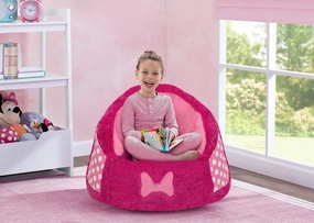 Minnie Mouse Cozee Fluffy Chair, Toddler Size (for Kids Up to 6 Years Old)