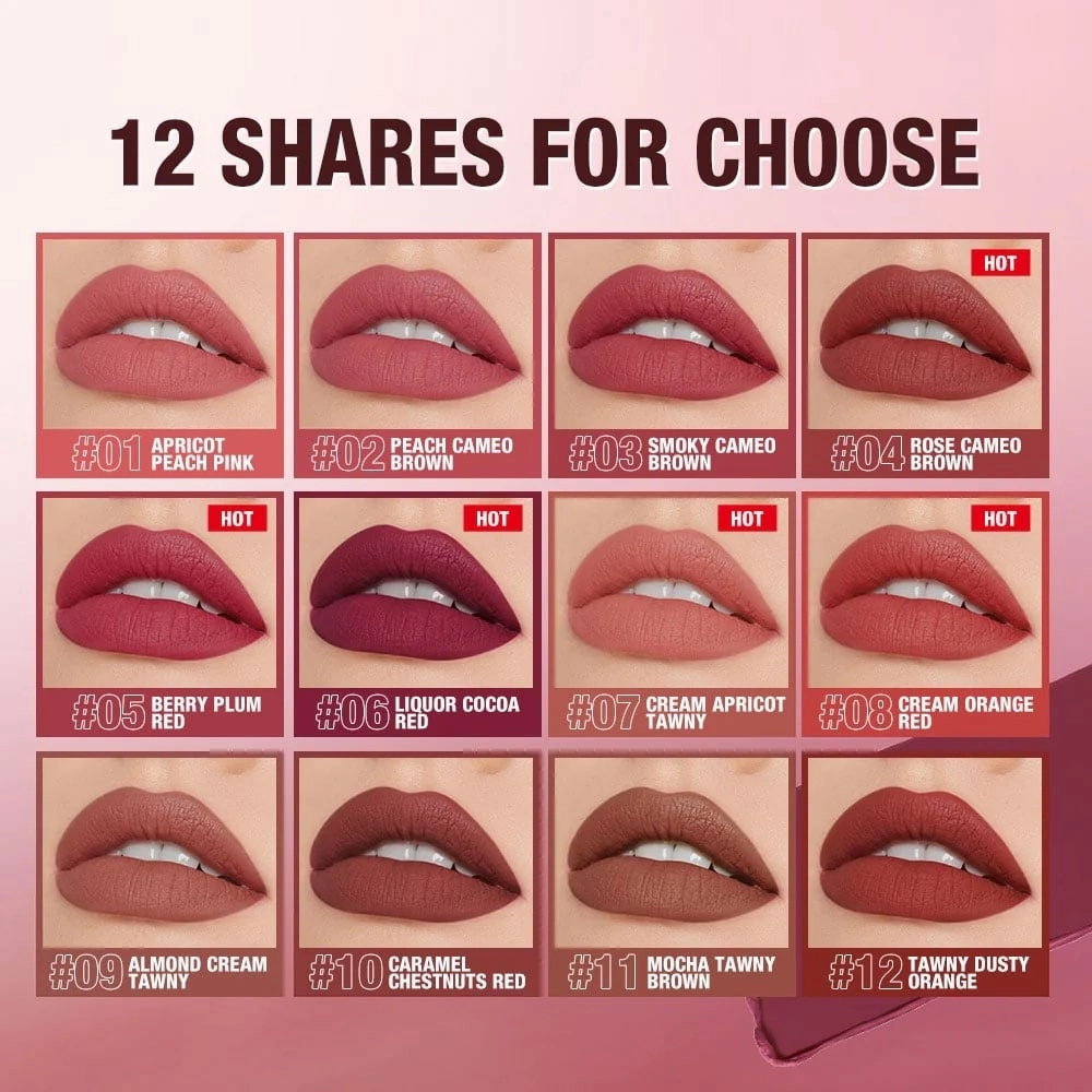 O.TWO.O High Energy Heavy Mist Matte Lip Glaze 04 Rose Cameo Brown