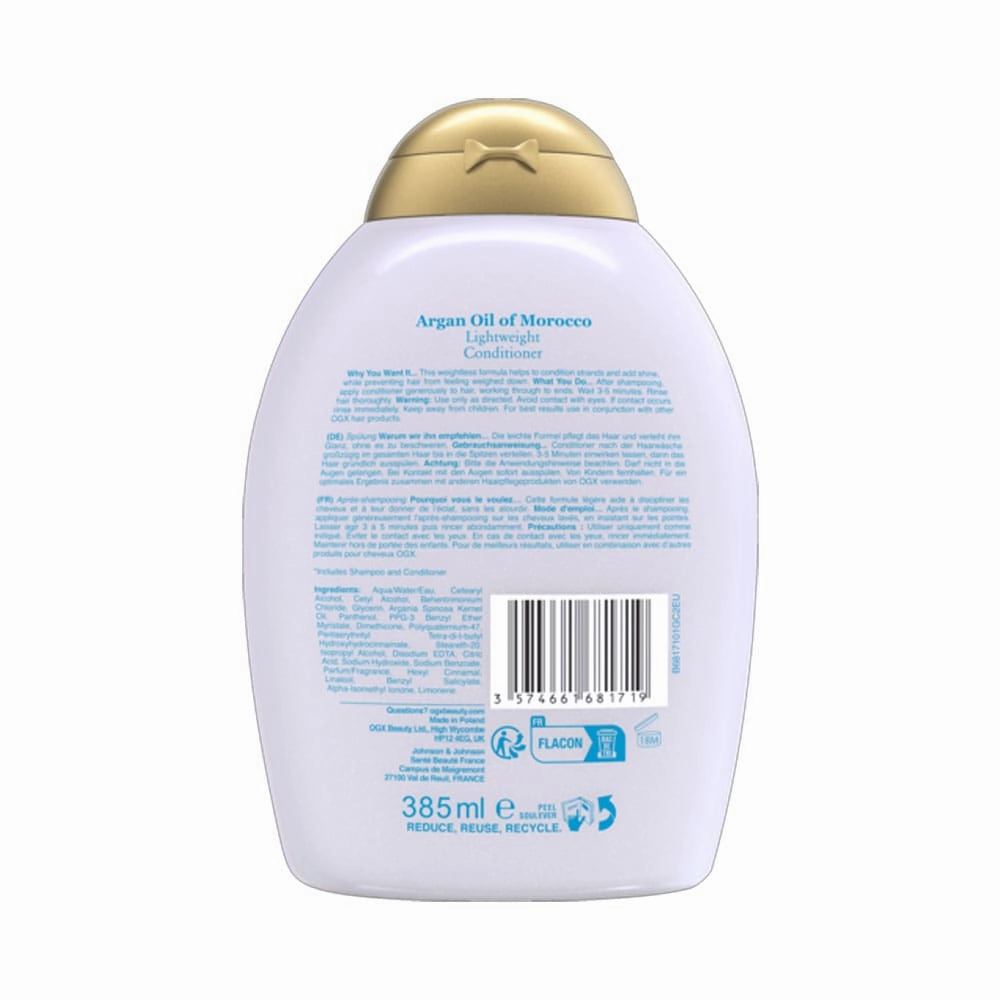 OGX Conditioner Weightless Hydration   Argan Oil Of Morocco 385ml
