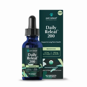 Pet Releaf Daily Releaf 200mg Hemp Oil for Medium Dogs