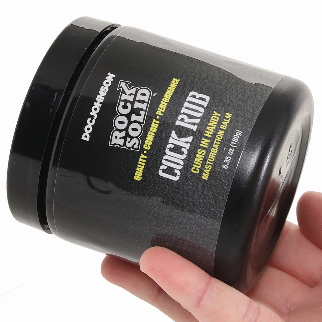 Rock Solid Cock Rub Masturbation Balm in 6.35oz/180ml