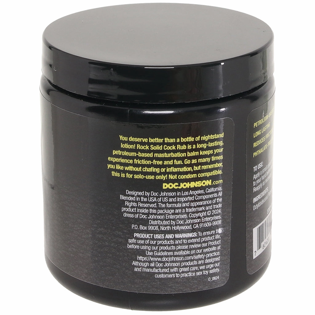 Rock Solid Cock Rub Masturbation Balm in 6.35oz/180ml