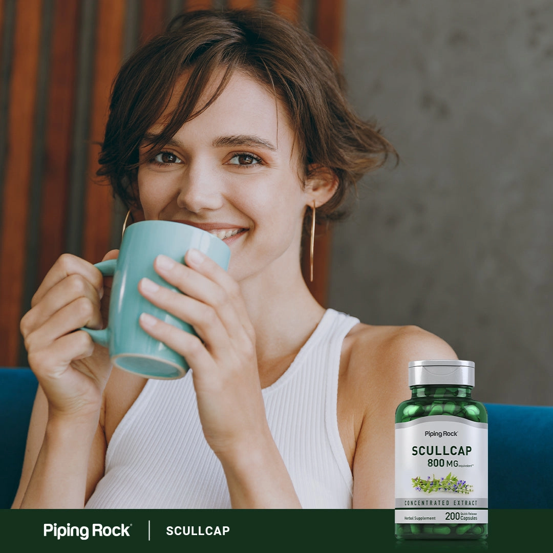 Scullcap Herb, 800 mg, 200 Quick Release Capsules