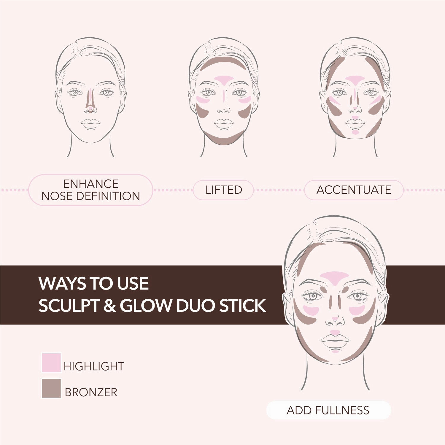 Sculpt & Glow Duo Stick (300, Cool for Summer)