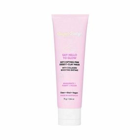 Sugar Baby Say Hello To Glow Detoxifying Pink Desert Clay Mask With Collagen Boosting Shitake 75g