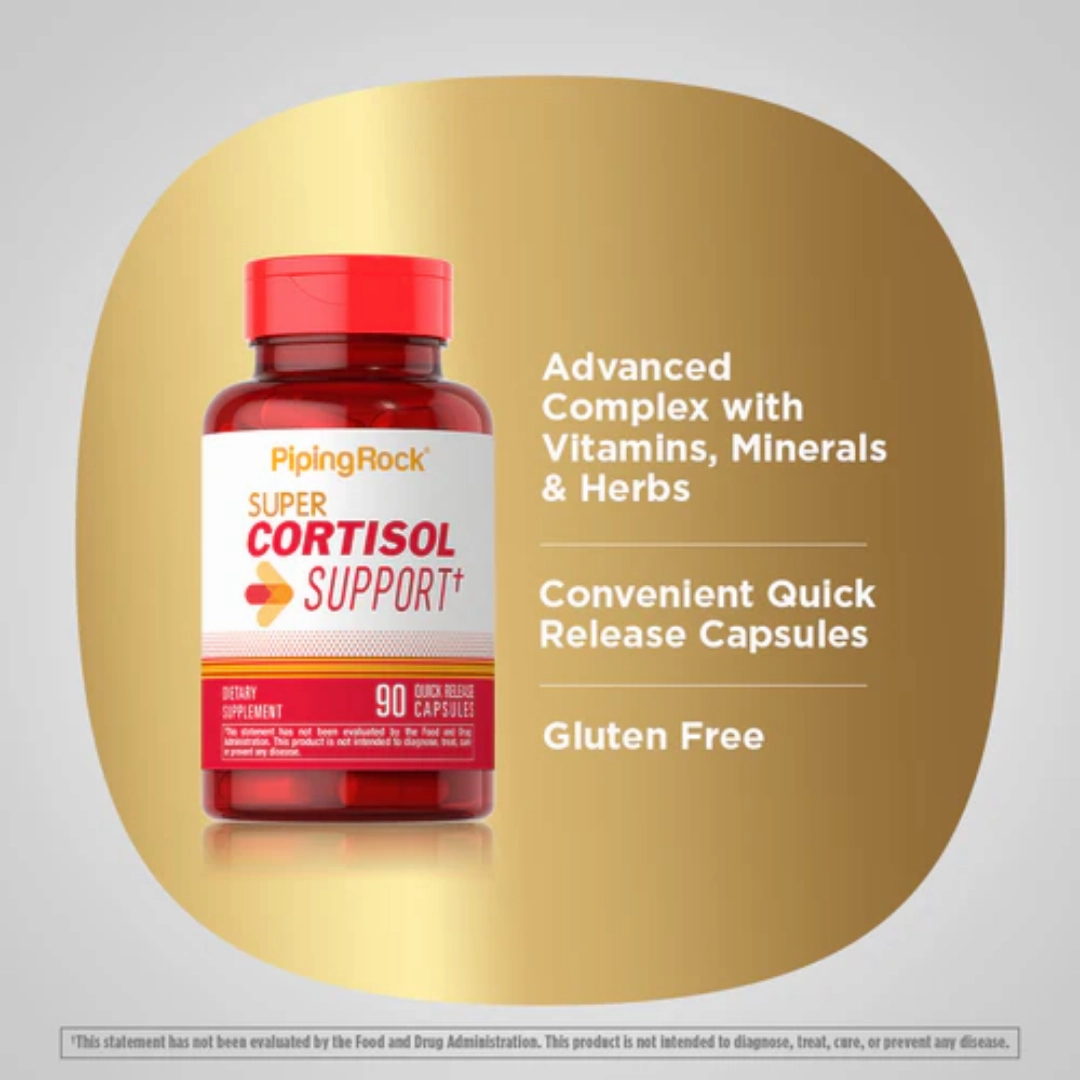 Super Cortisol Support, 90 Quick Release Capsules, 2  Bottles