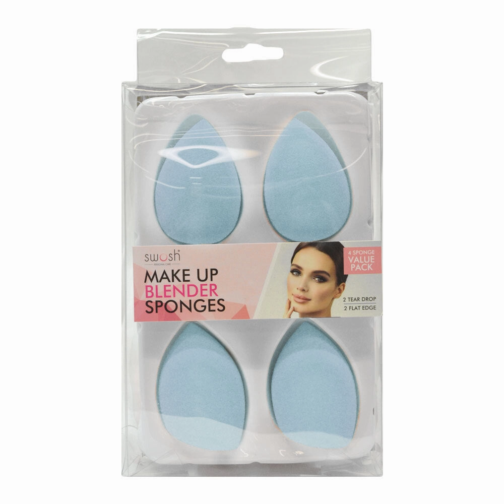 Swosh Make up Blender Sponges 4pk Blue