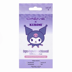 THE CREME SHOP X KUROMI - BYE BYE BLACKHEADS PRINTED PORE STRIPS SET OF 5
