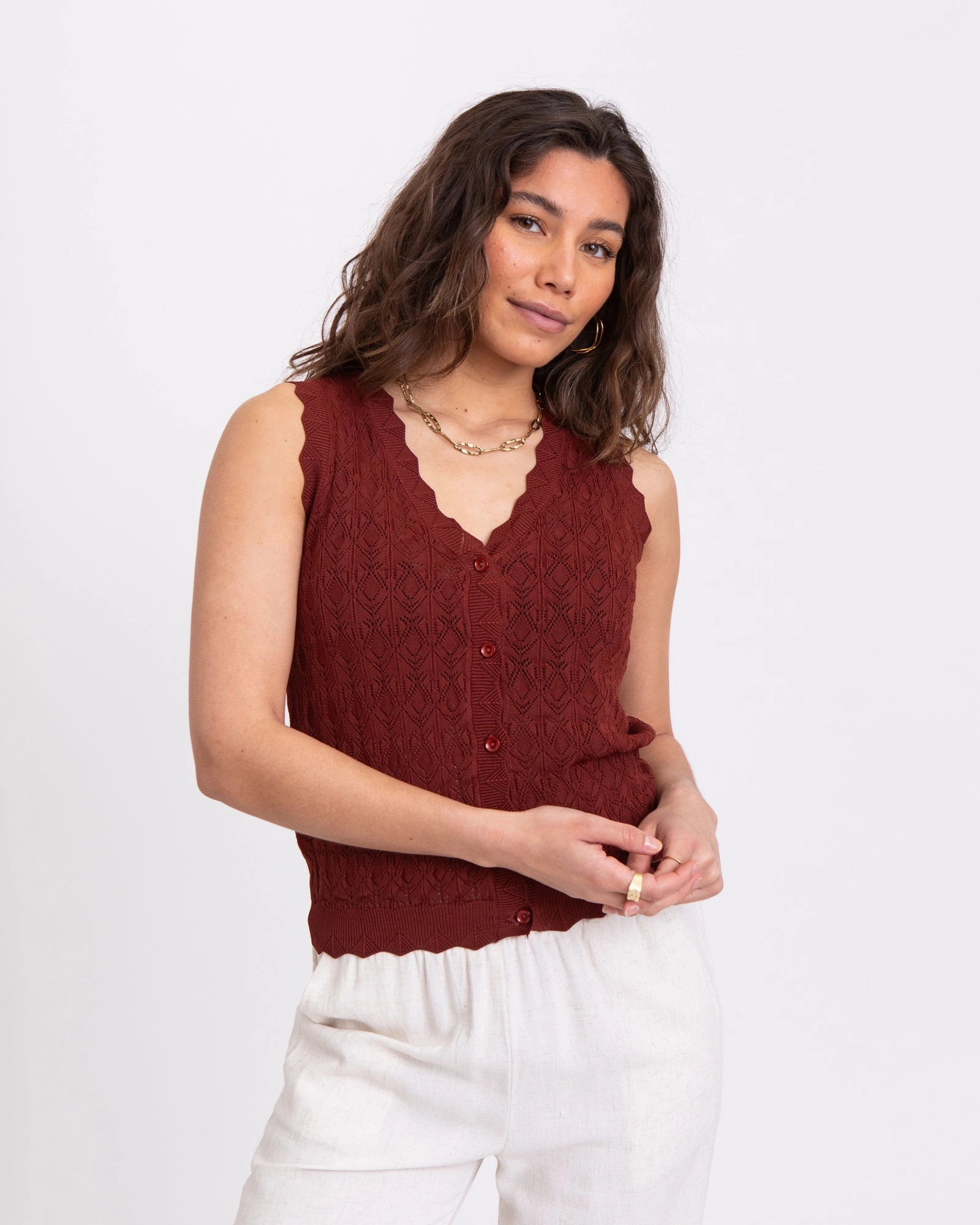 TILTIL Senna Vest Rust