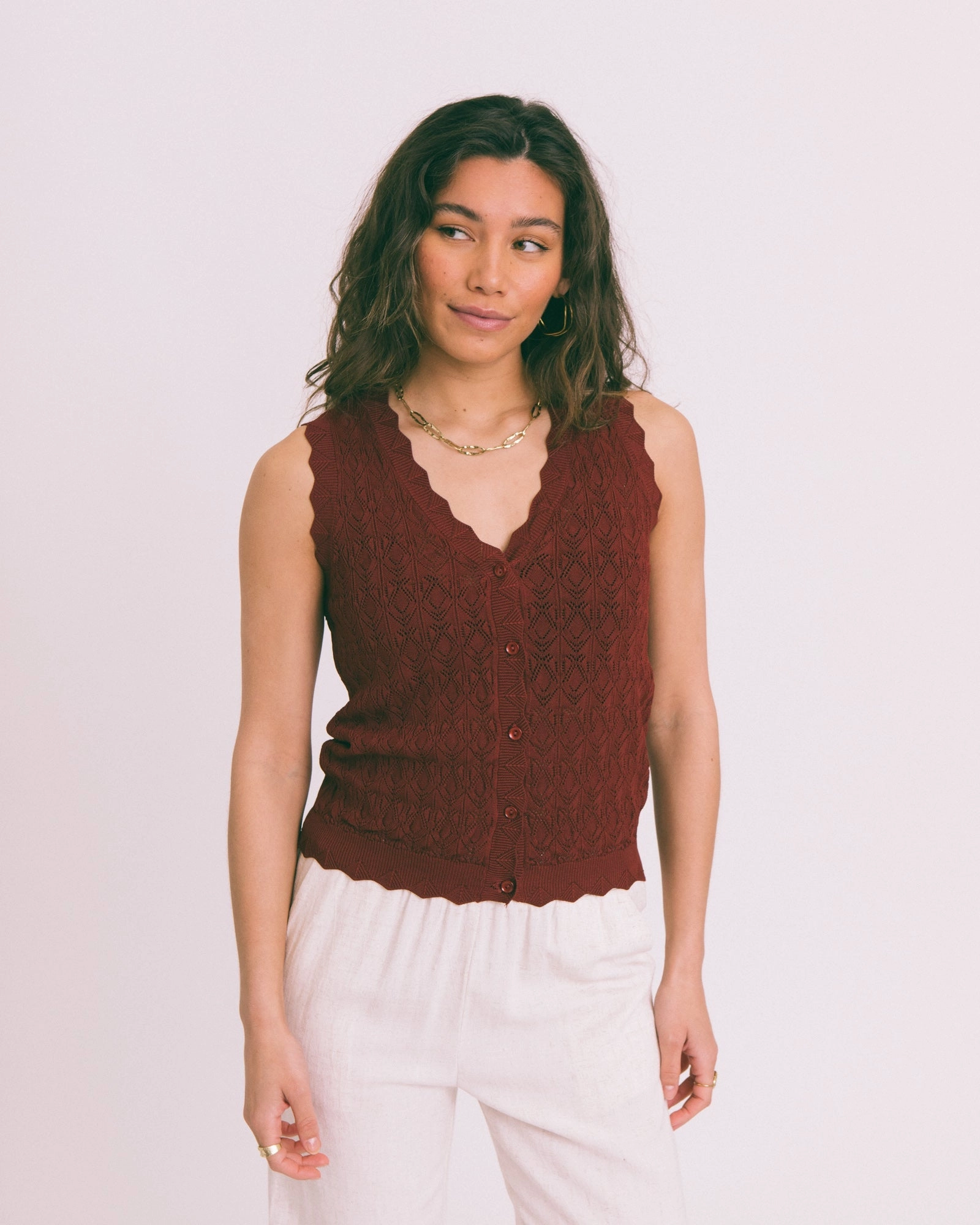 TILTIL Senna Vest Rust