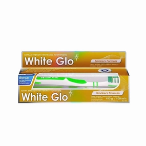 White Glo Extra Strength Whitening Toothpaste Smokers Formula 150g