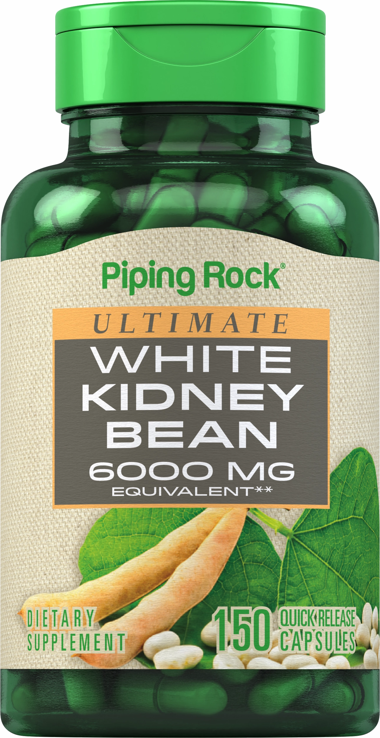 White Kidney Bean, 6000 mg, 150 Quick Release Capsules